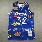 Maillot de Basket #32 O'neal Orlando Magic Graffiti